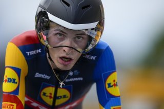 Mattias Skjelmose a gagné la 6e étape de Paris - Nice KEYSTONE/AP/DANIEL COLE